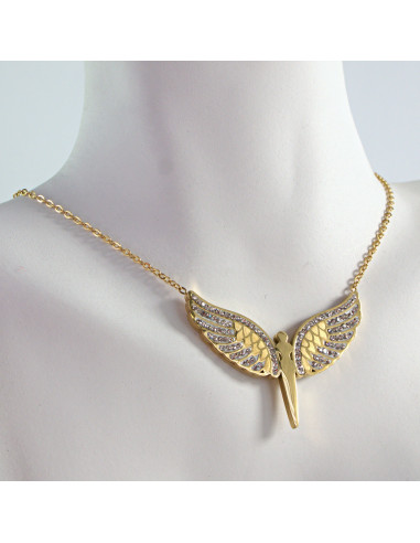 Naszyjnik  ze stali chirurgicznej ANIOŁ...