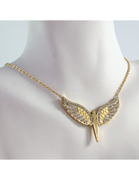 Naszyjnik  ze stali chirurgicznej ANIOŁ SKRZYDŁA Lolita Akcesoria