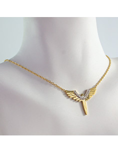 Naszyjnik  ze stali chirurgicznej ANIOŁ SKRZYDŁA Lolita...