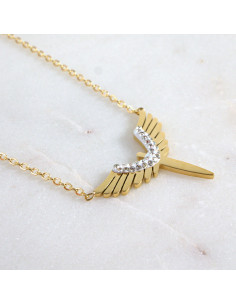 Naszyjnik  ze stali chirurgicznej ANIOŁ SKRZYDŁA Lolita... 2