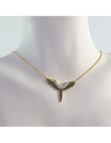 Naszyjnik  ze stali chirurgicznej ANIOŁ...