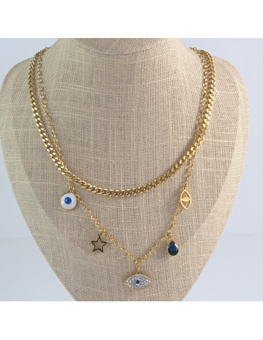 Naszyjnik  ze stali chirurgicznej OKO PROROKA...