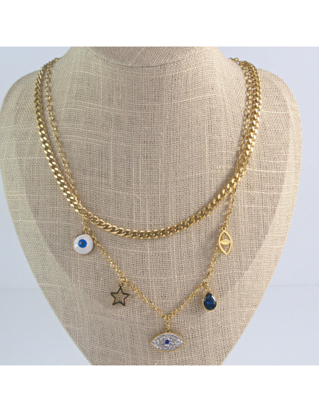 Naszyjnik  ze stali chirurgicznej OKO PROROKA  Lolita Akcesoria