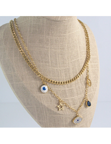 Naszyjnik  ze stali chirurgicznej OKO PROROKA...