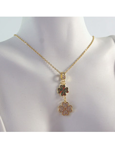 Naszyjnik  ze stali chirurgicznej KONICZYNKA Z CYRKONIAMI...