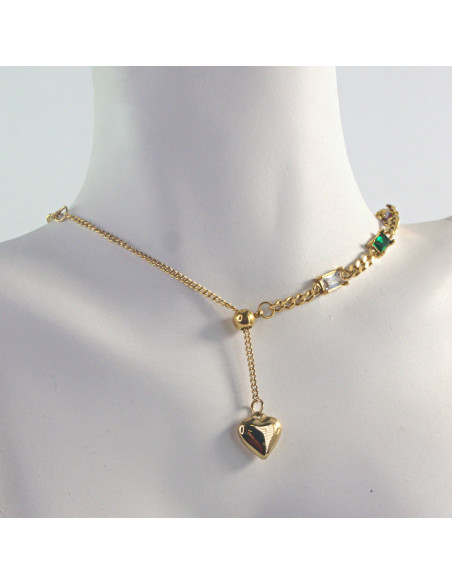 Naszyjnik  ze stali chirurgicznej SERDUSZKO SERCE  Lolita Akcesoria