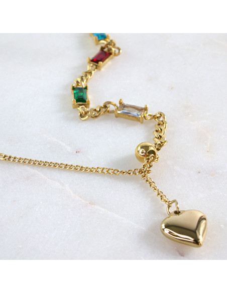 Naszyjnik  ze stali chirurgicznej SERDUSZKO SERCE  Lolita Akcesoria