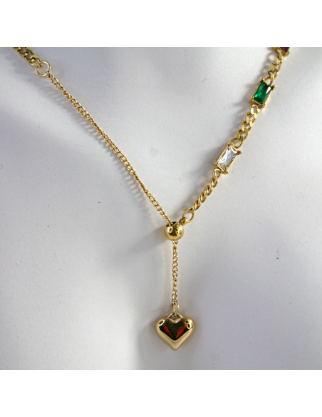 Naszyjnik  ze stali chirurgicznej SERDUSZKO SERCE  Lolita Akcesoria