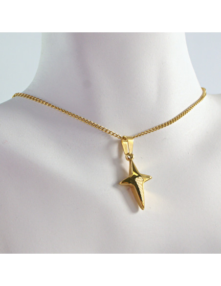 Naszyjnik  ze stali chirurgicznej KRZYŻ Lolita Akcesoria