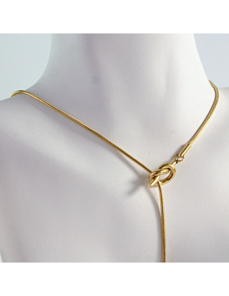 Naszyjnik  ze stali chirurgicznej KRAWATKA  Lolita Akcesoria