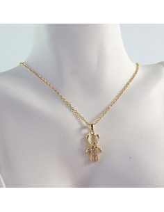 Naszyjnik  ze stali chirurgicznej MIŚ Z CYRKONIAMI Lolita...