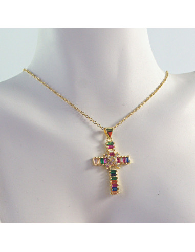 Naszyjnik  ze stali chirururgicznej KOLOROWY...