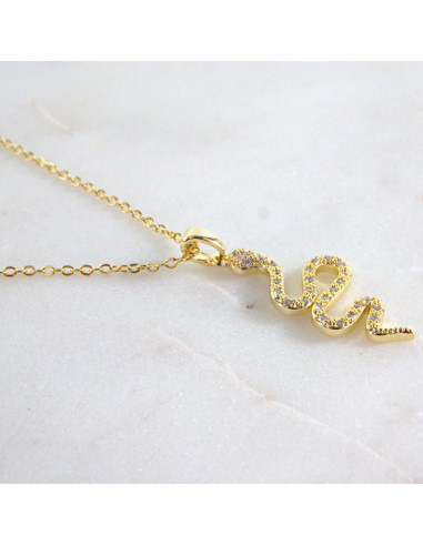 Naszyjnik  ze stali chirururgicznej WĄŻ Z...