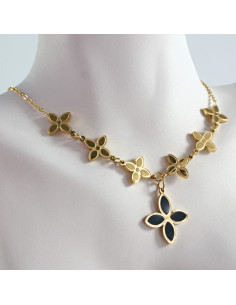 Naszyjnik  ze stali chirururgicznej KONICZYNA BOHO...