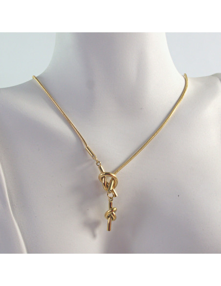 Naszyjnik  ze stali chirurgicznej KRAWATKA  Lolita Akcesoria