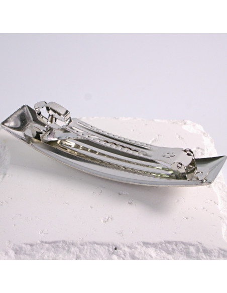 Klamra francuska klasyczna srebrna Lolita Akcesoria