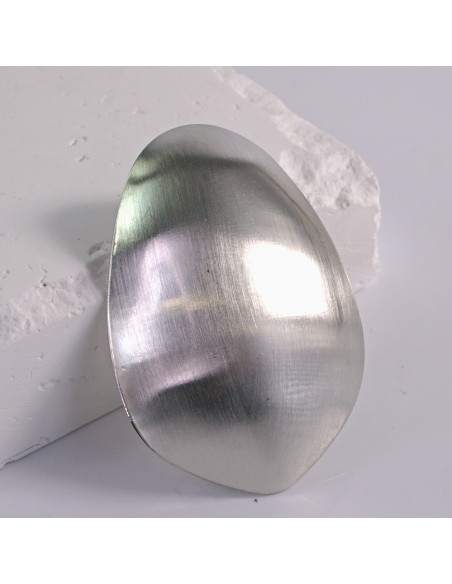 Klamra francuska klasyczna srebrna owal Lolita Akcesoria