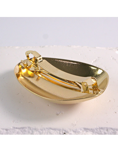 Klamra francuska klasyczna złota owal Lolita...