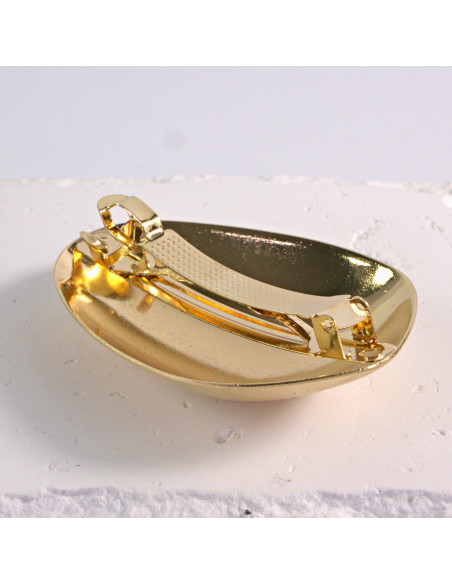 Klamra francuska klasyczna złota owal Lolita Akcesoria