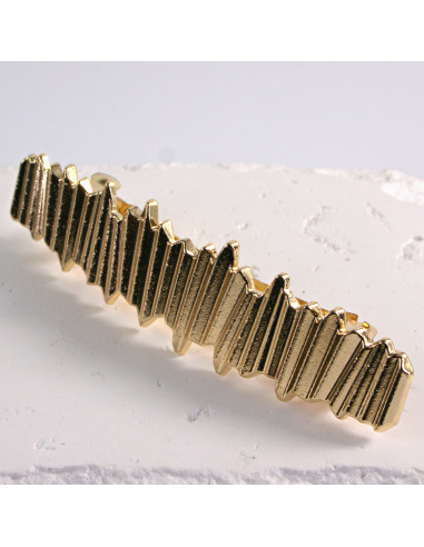 Klamra francuska klasyczna złota fala Lolita...