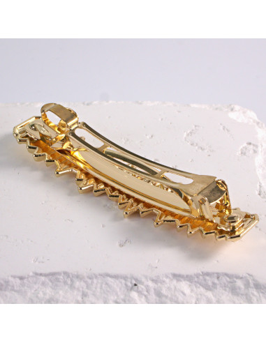 Klamra francuska klasyczna złota fala Lolita...