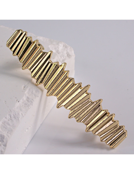 Klamra francuska klasyczna złota fala Lolita Akcesoria