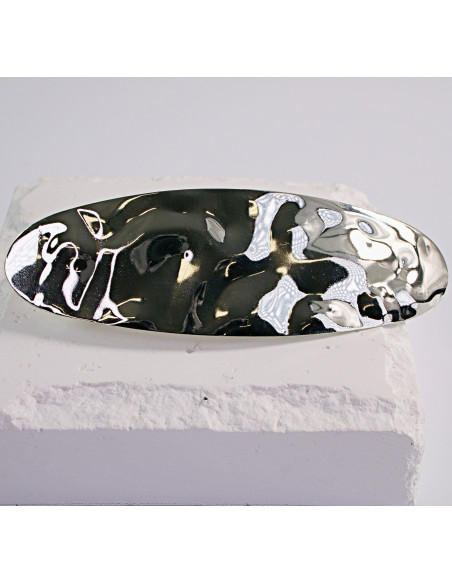 Klamra francuska klasyczna PŁYNNE SREBRO Lolita Akcesoria