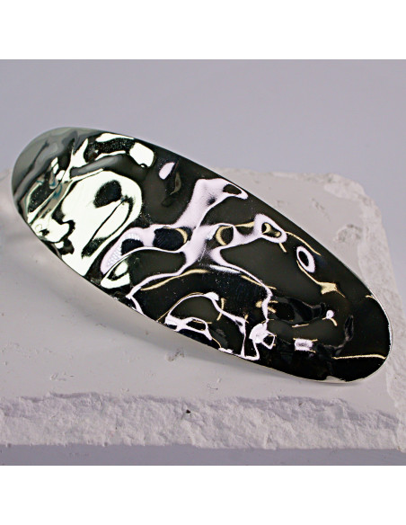 Klamra francuska klasyczna PŁYNNE SREBRO Lolita Akcesoria