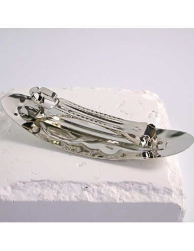 Klamra francuska klasyczna PŁYNNE SREBRO Lolita...