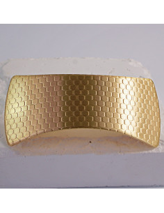 Klamra francuska klasyczna SKÓRA WĘŻA ZŁOTO Lolita Akcesoria