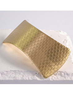 Klamra francuska klasyczna SKÓRA WĘŻA ZŁOTO Lolita Akcesoria 2