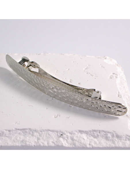 Klamra francuska klasyczna FAKTURA SREBRO Lolita Akcesoria