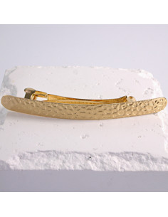 Klamra francuska klasyczna FAKTURA ZŁOTO Lolita Akcesoria