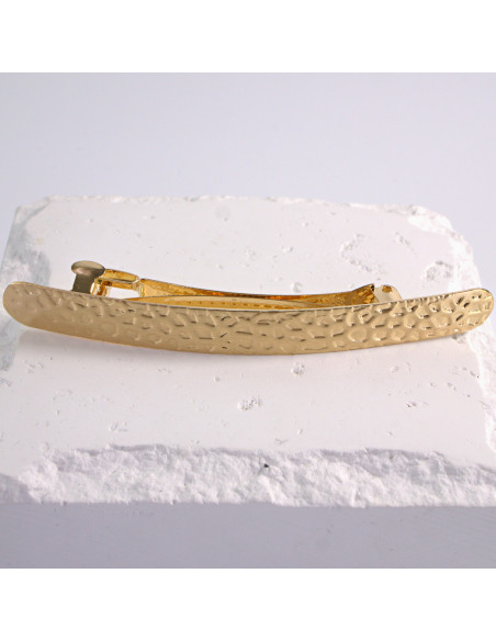 Klamra francuska klasyczna FAKTURA ZŁOTO Lolita Akcesoria