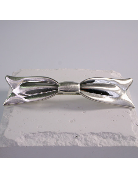 Klamra francuska klasyczna KOKARDA SREBRO Lolita Akcesoria