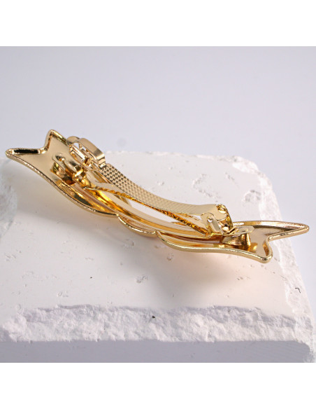 Klamra francuska klasyczna KOKARDA ZŁOTO Lolita Akcesoria