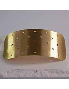 Klamra francuska klasyczna ZŁOTA Z DZIURKAMI Lolita...