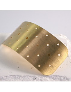 Klamra francuska klasyczna ZŁOTA Z DZIURKAMI Lolita... 2