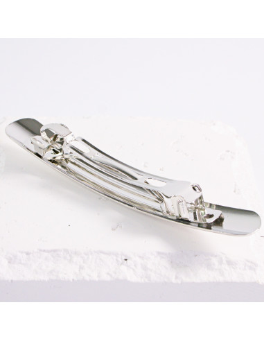 Klamra francuska klasyczna srebrna cienka...