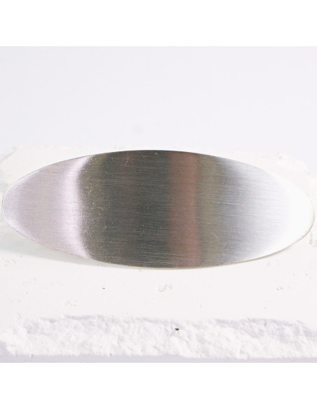 Klamra francuska klasyczna srebrna owalna Lolita Akcesoria