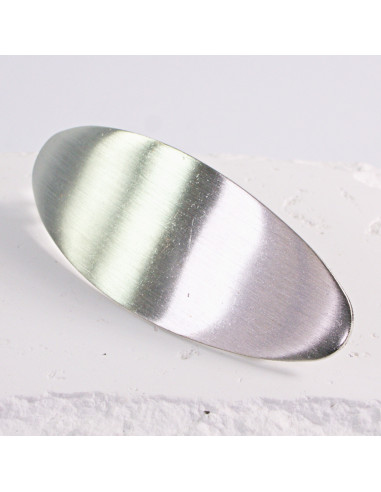 Klamra francuska klasyczna srebrna owalna...