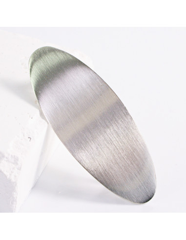 Klamra francuska klasyczna srebrna owalna...