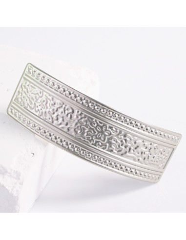 Klamra francuska klasyczna srebrny wzór Lolita...