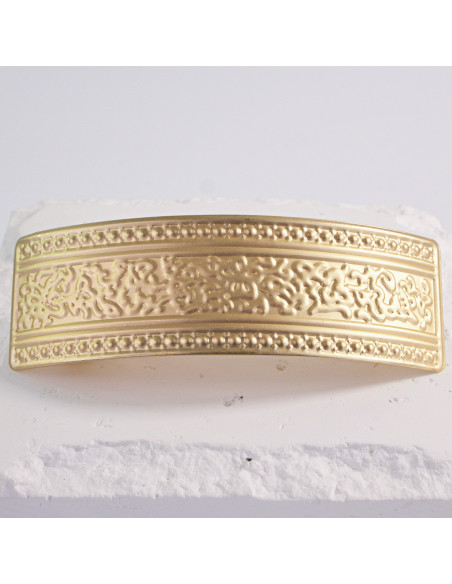 Klamra francuska klasyczna złoty wzór Lolita Akcesoria