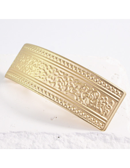 Klamra francuska klasyczna złoty wzór Lolita Akcesoria