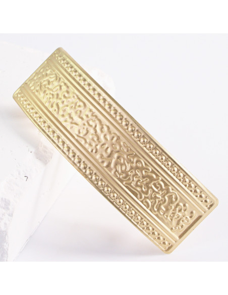 Klamra francuska klasyczna złoty wzór Lolita Akcesoria