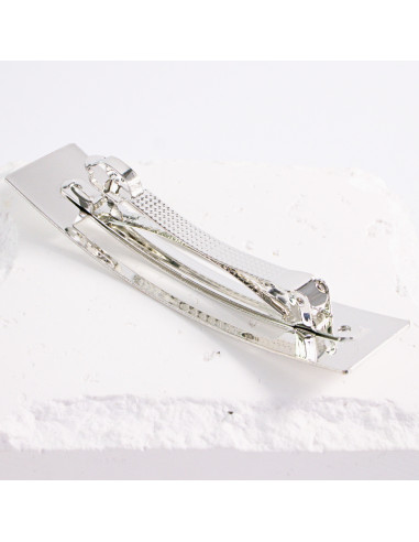 Klamra francuska srebrna dwa wycięcia Lolita...