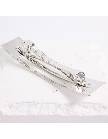 Klamra francuska srebrna dwa wycięcia Lolita Akcesoria