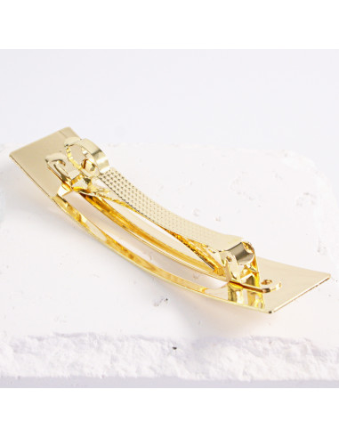 Klamra francuska złota dwa wycięcia Lolita...
