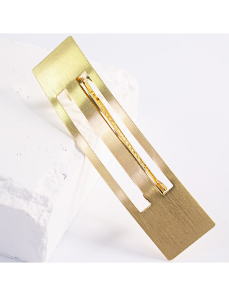 Klamra francuska złota dwa wycięcia Lolita Akcesoria